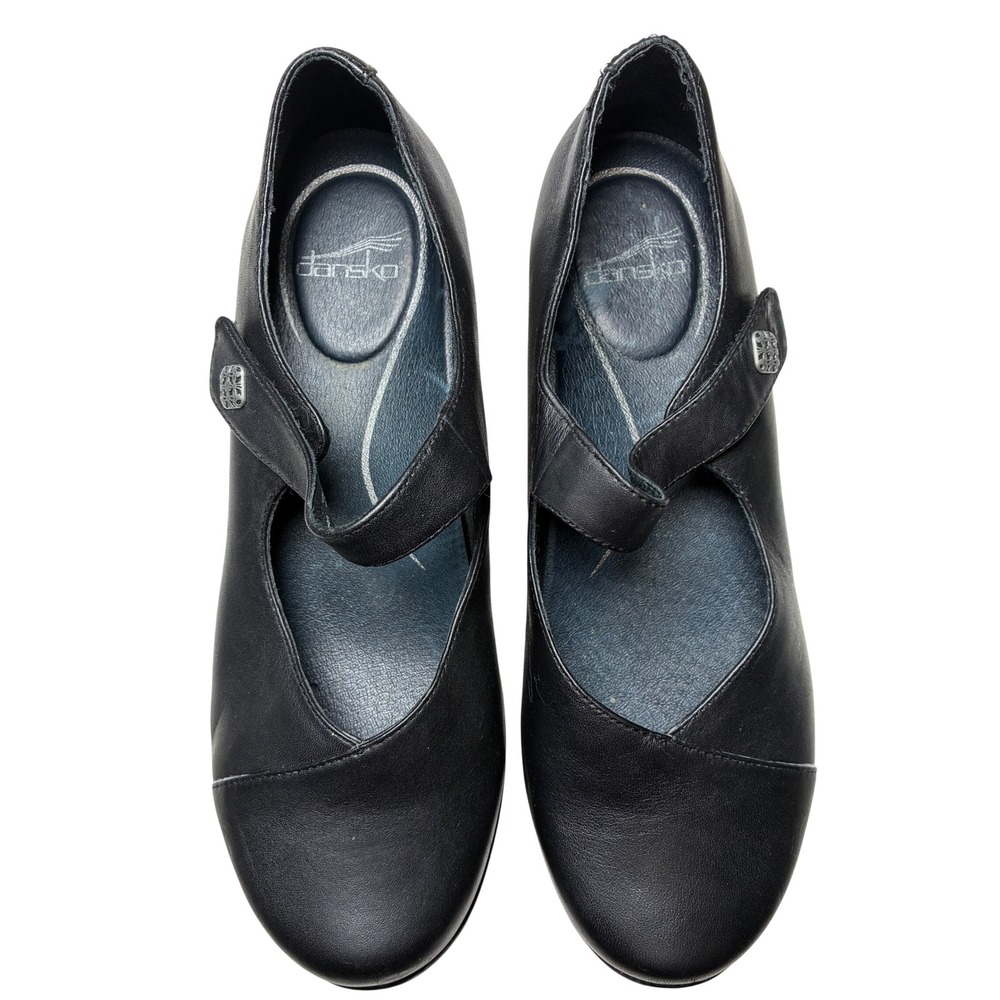 Dansko Black Leather Mary Jane Flats Comfort Walking Shoes EU 40 - Picture 2 of 9